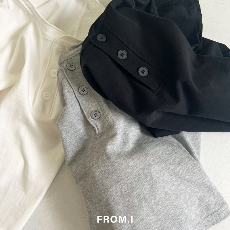 From I - Korean Children Fashion - #childrensboutique - Henley Neck Tee - 2