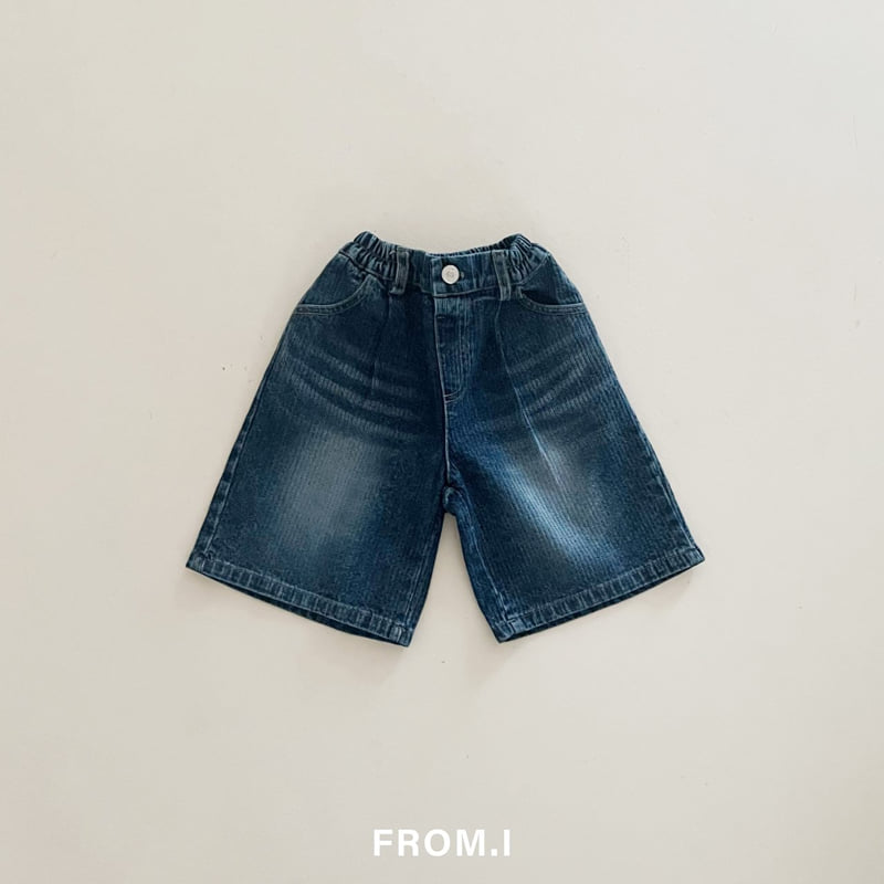 From I - Korean Children Fashion - #designkidswear - Corduroy Denim Bermuda Pants - 5