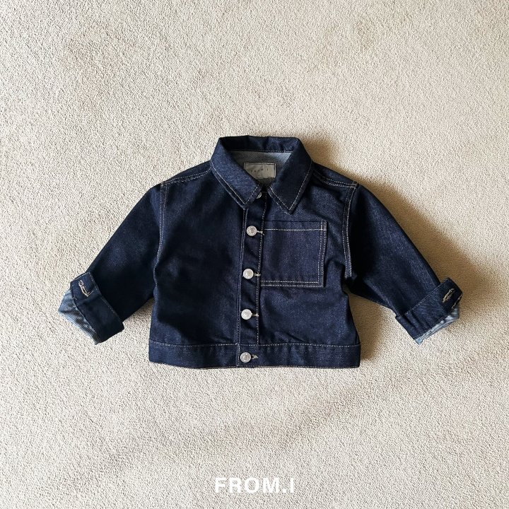From I - Korean Children Fashion - #designkidswear - Pocket Denim Jacket - 3