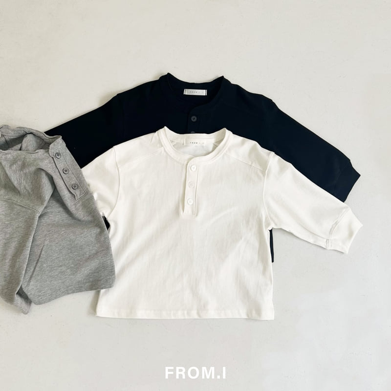From I - Korean Children Fashion - #designkidswear - Henley Neck Tee - 3