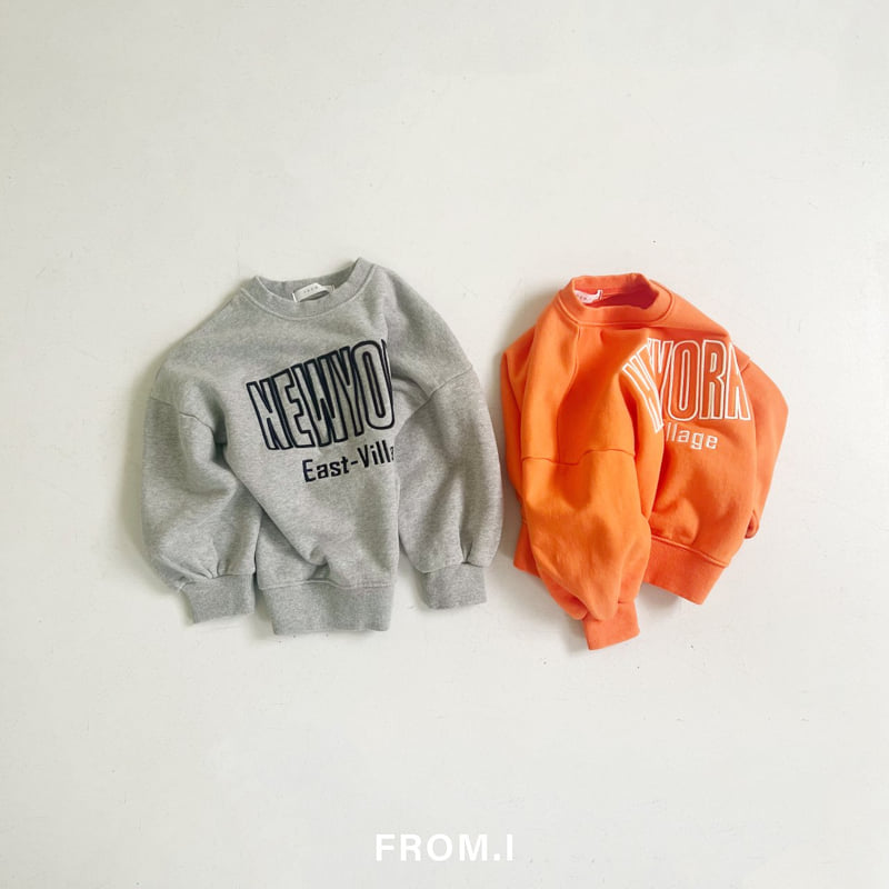 From I - Korean Children Fashion - #designkidswear - New York Embossed Sweatshirt - 2