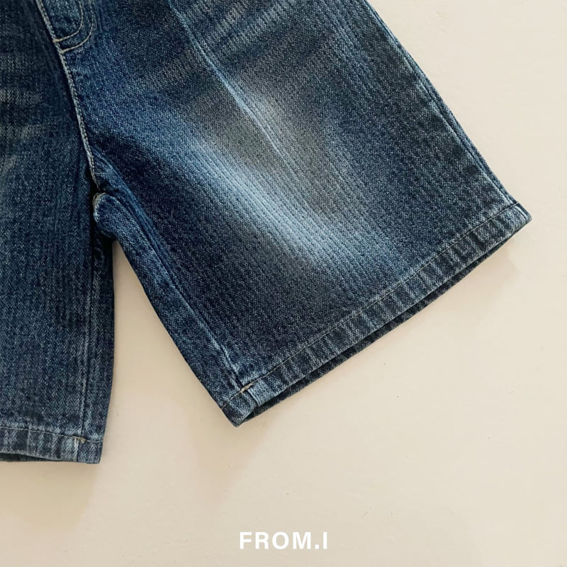 From I - Korean Children Fashion - #fashionkids - Corduroy Denim Bermuda Pants - 7