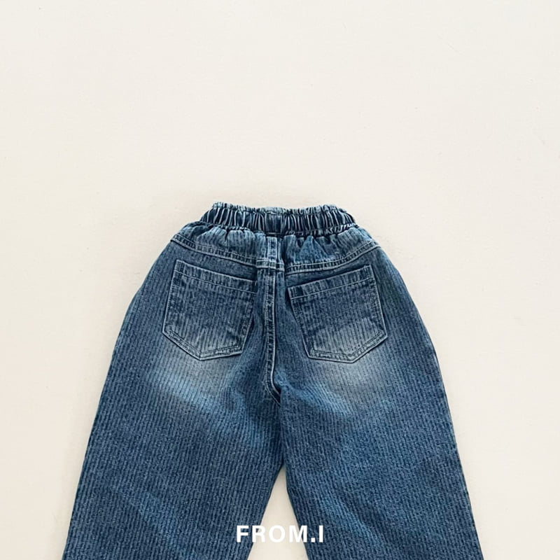 From I - Korean Children Fashion - #fashionkids - String Corduroy Denim Pants - 7