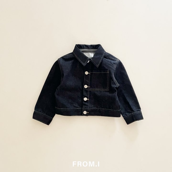 From I - Korean Children Fashion - #kidsstore - Pocket Denim Jacket - 7