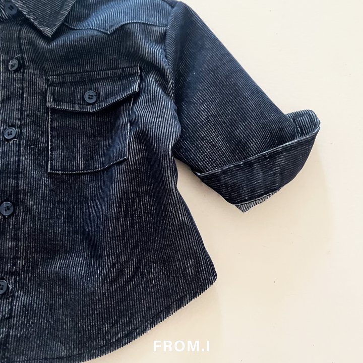 From I - Korean Children Fashion - #kidsstore - Indigo Shirt - 8