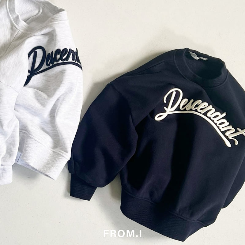 From I - Korean Children Fashion - #kidsstore - Descendant Embroidery Sweatshirt - 2