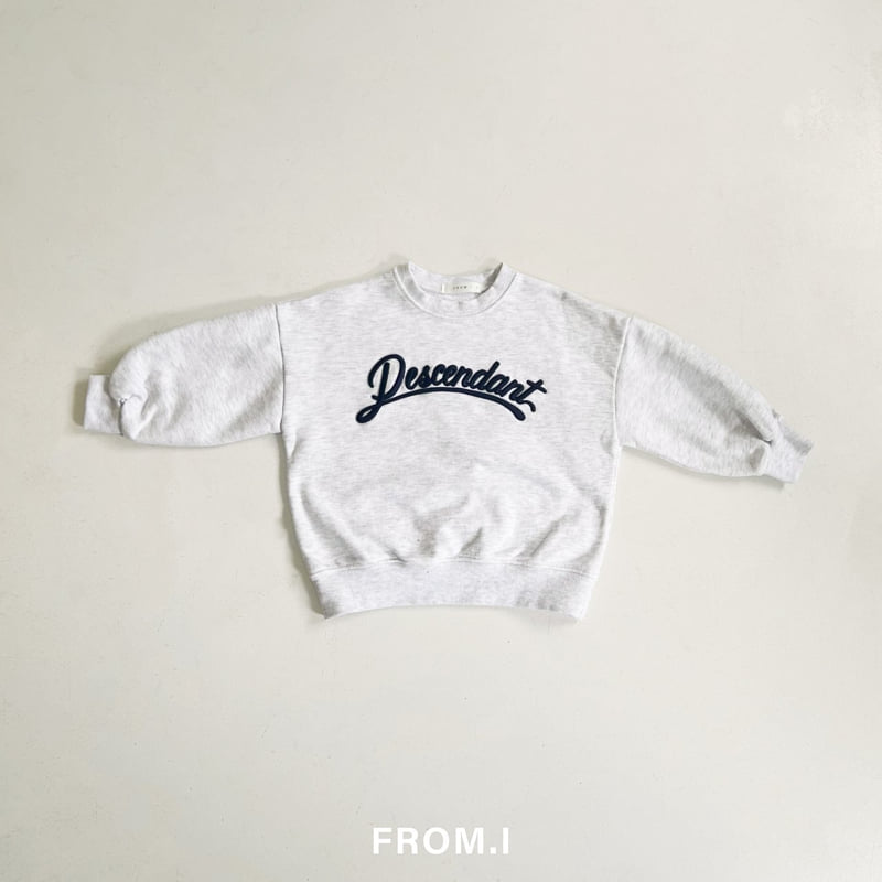 From I - Korean Children Fashion - #kidzfashiontrend - Descendant Embroidery Sweatshirt - 3