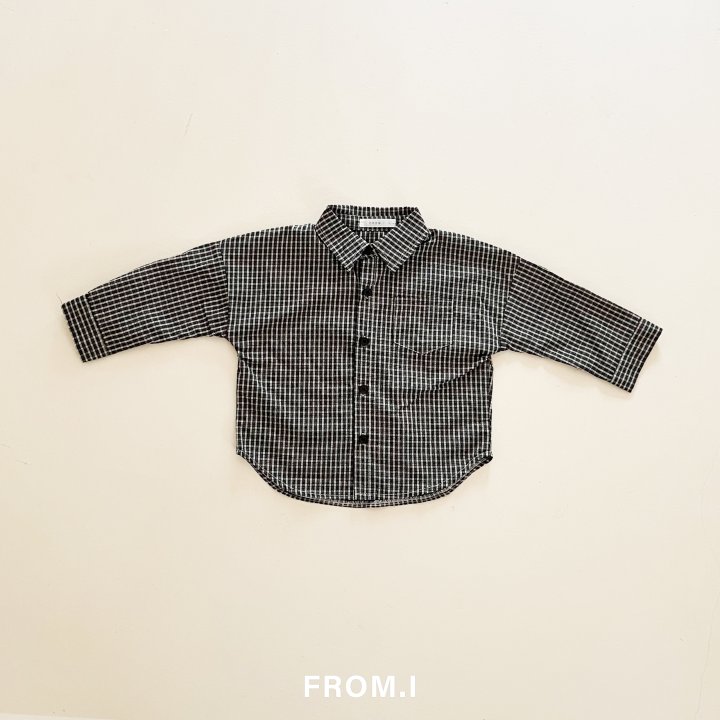 From I - Korean Children Fashion - #kidzfashiontrend - Check Shirt - 3