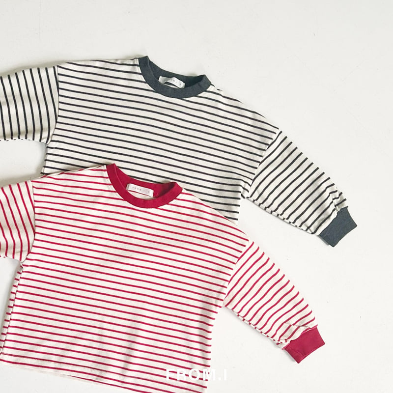 From I - Korean Children Fashion - #kidzfashiontrend - PK Striped Tee - 2