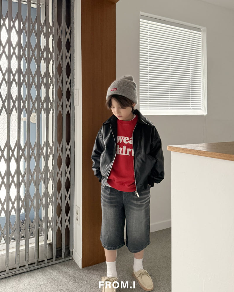 From I - Korean Children Fashion - #littlefashionista - Corduroy Denim Bermuda Pants - 12