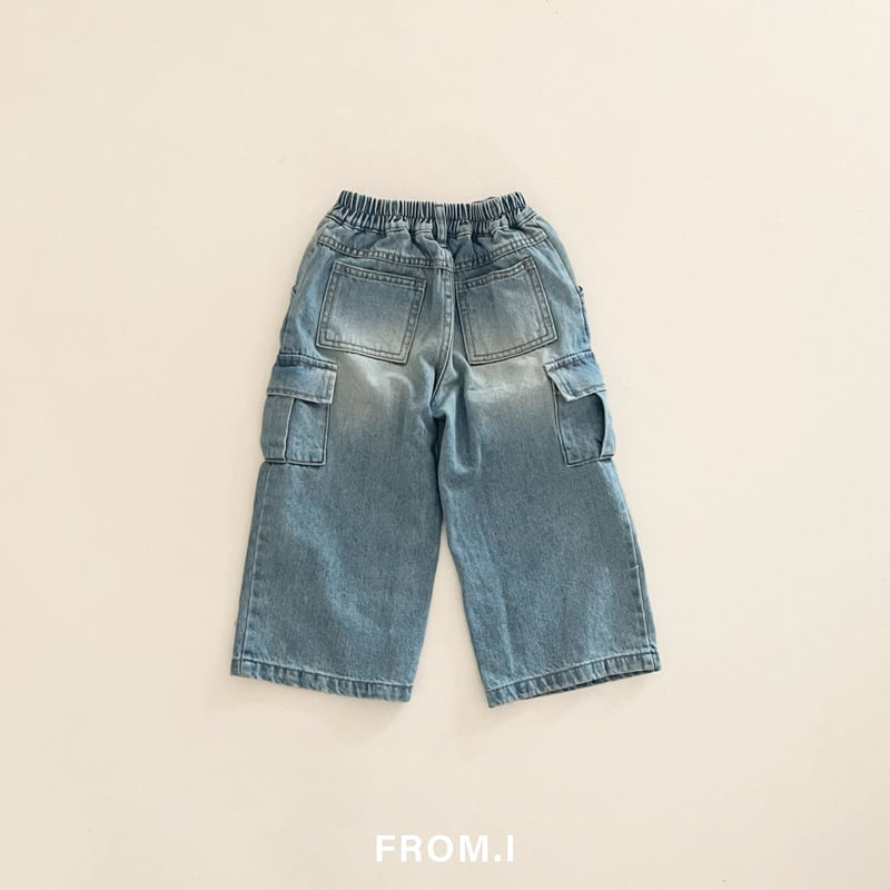 From I - Korean Children Fashion - #littlefashionista - Cargo Denim Pants - 3