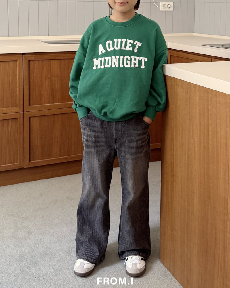 From I - Korean Children Fashion - #magicofchildhood - Corduroy Flare Denim Pants - 12