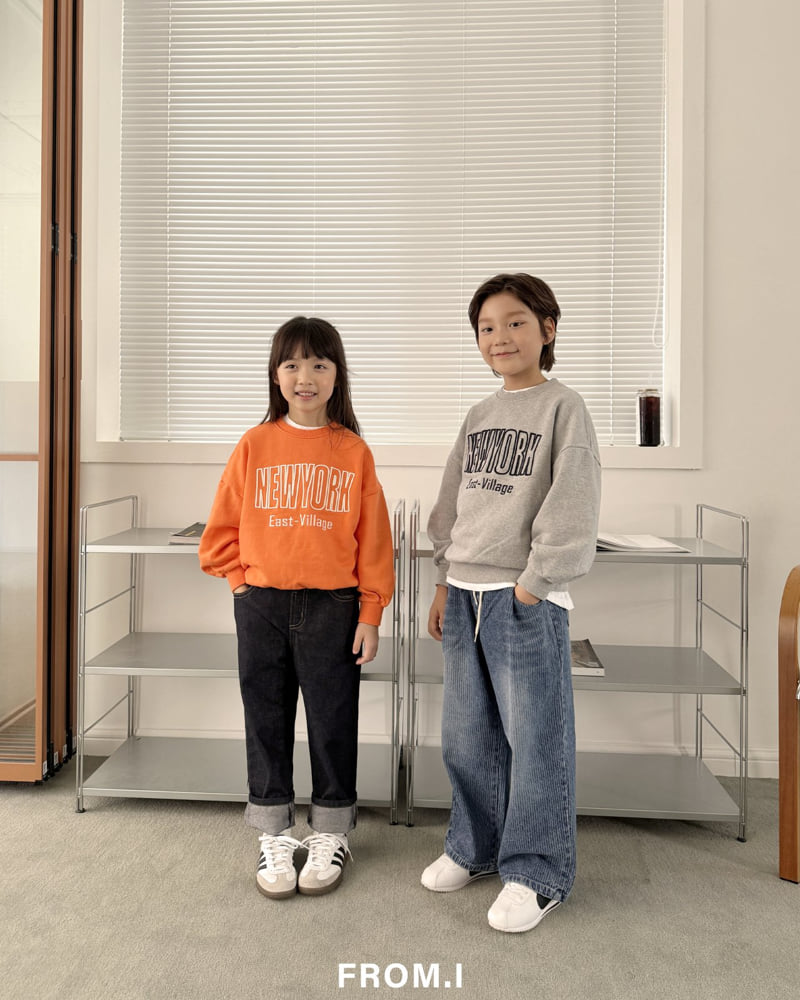 From I - Korean Children Fashion - #magicofchildhood - New York Embossed Sweatshirt - 10