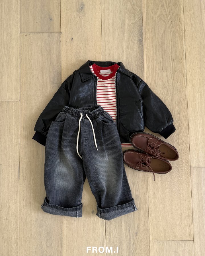 From I - Korean Children Fashion - #magicofchildhood - Bomber Leather Jacket - 10