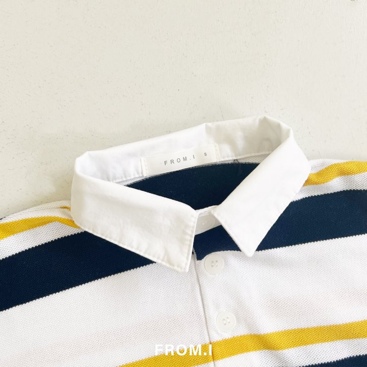 From I - Korean Children Fashion - #magicofchildhood - Striped Collar Sweatshirt - 8