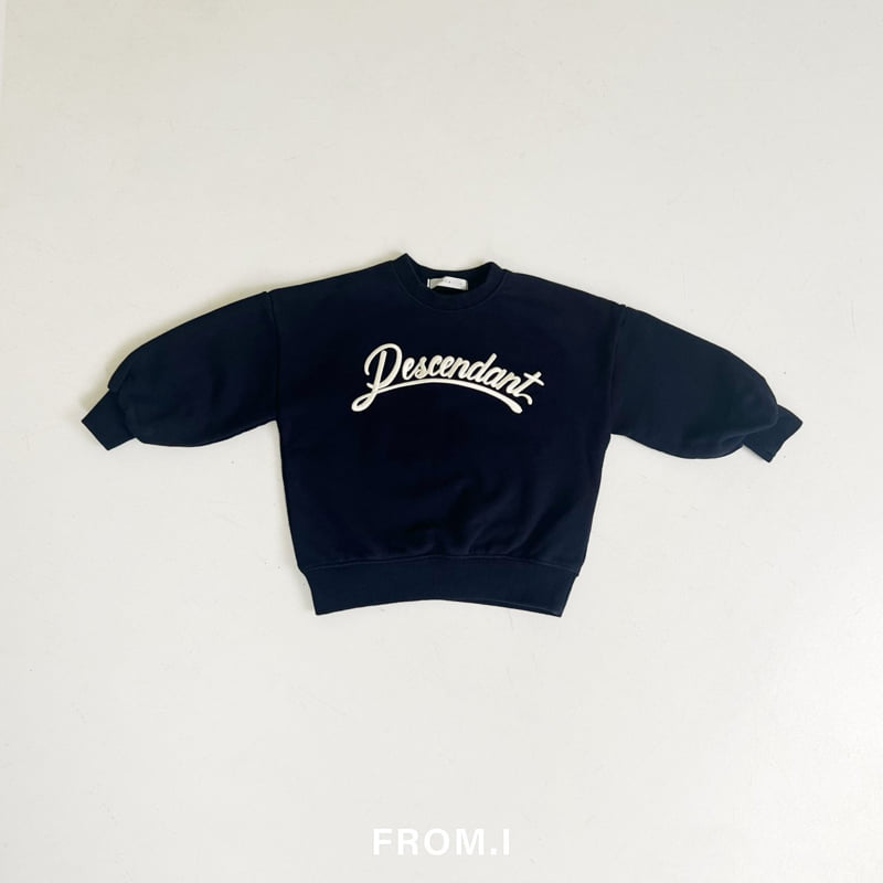 From I - Korean Children Fashion - #minifashionista - Descendant Embroidery Sweatshirt - 7