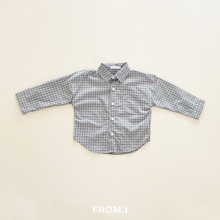 From I - Korean Children Fashion - #minifashionista - Check Shirt - 7