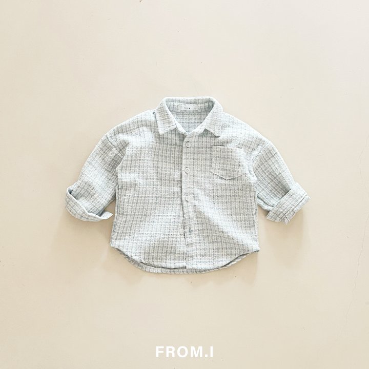 From I - Korean Children Fashion - #stylishchildhood - Tweed Shirt - 3