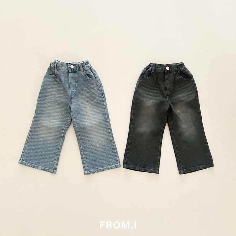 From I - Korean Children Fashion - #stylishchildhood - Corduroy Flare Denim Pants