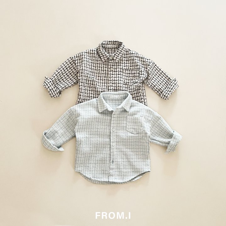 From I - Korean Children Fashion - #todddlerfashion - Tweed Shirt