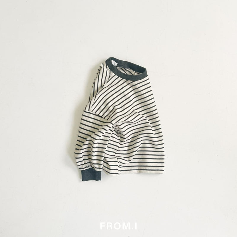 From I - Korean Children Fashion - #todddlerfashion - PK Striped Tee - 8