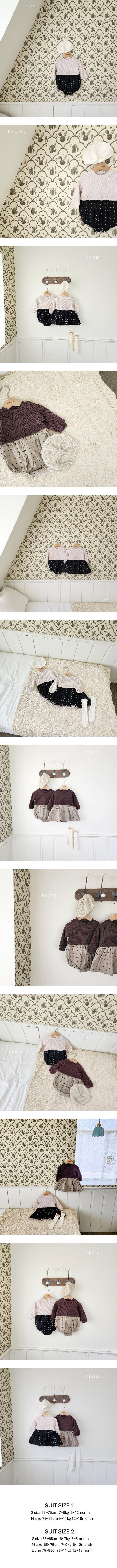 From J - Korean Baby Fashion - #babyoutfit - Dot Knit Suit (Boy)