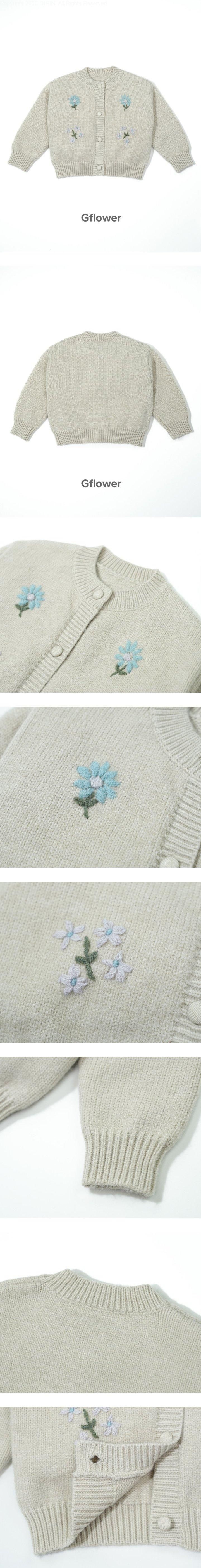 Hand Embroidery Knit Cardigan by G Flower for Child - view 1