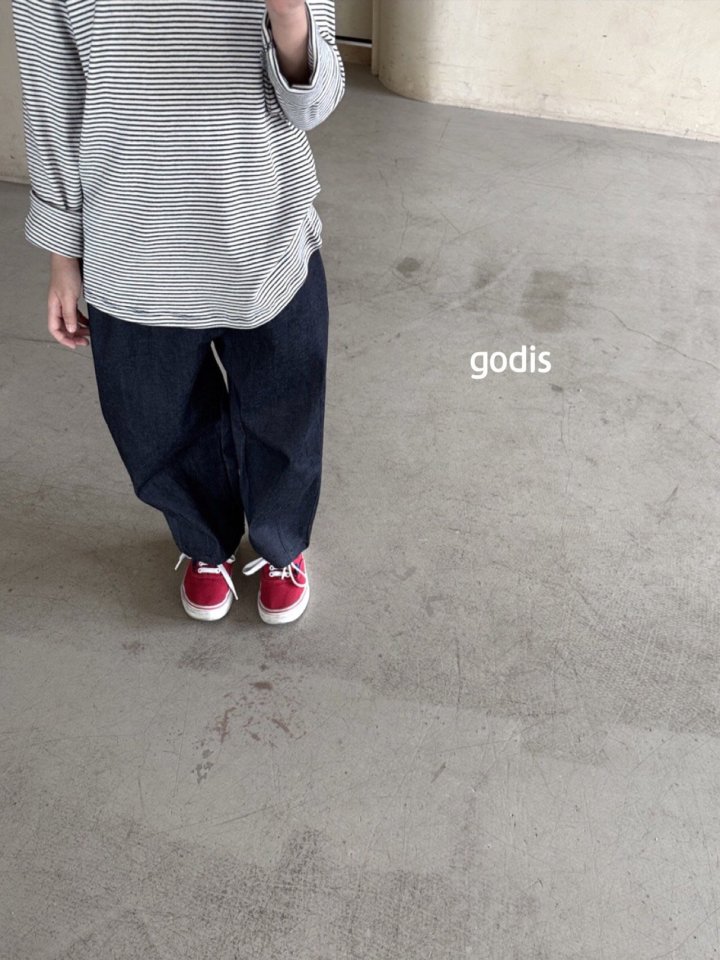 Godis - Korean Children Fashion - #childofig - Lined Denim Pants - 10
