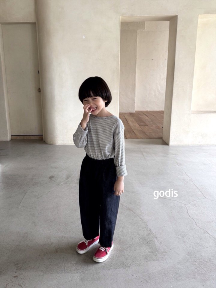 Godis - Korean Children Fashion - #childofig - Lined Denim Pants - 9