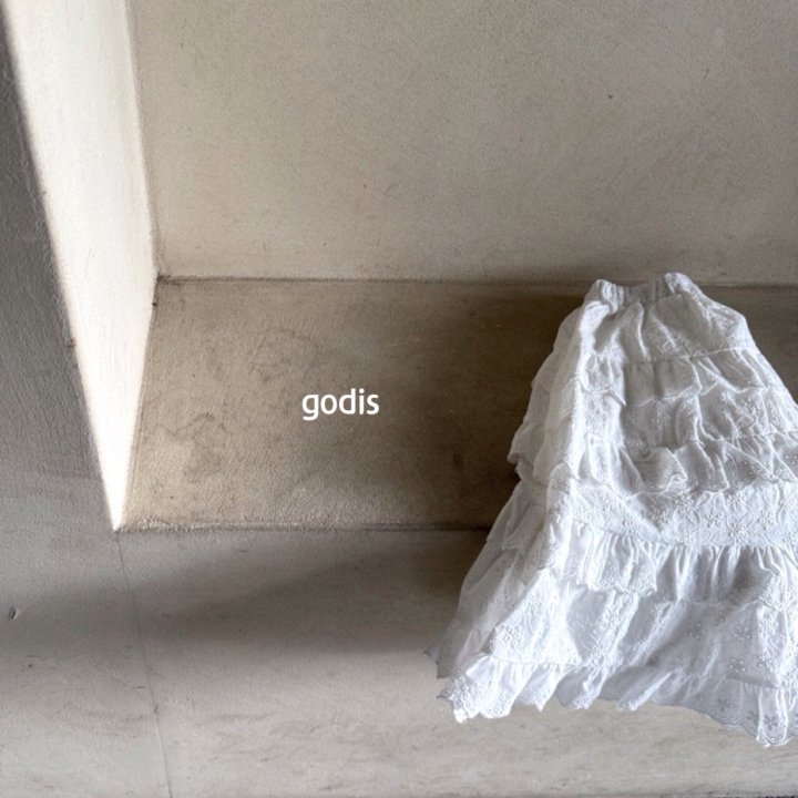 Godis - Korean Children Fashion - #childofig - Embroy Frill Skirt