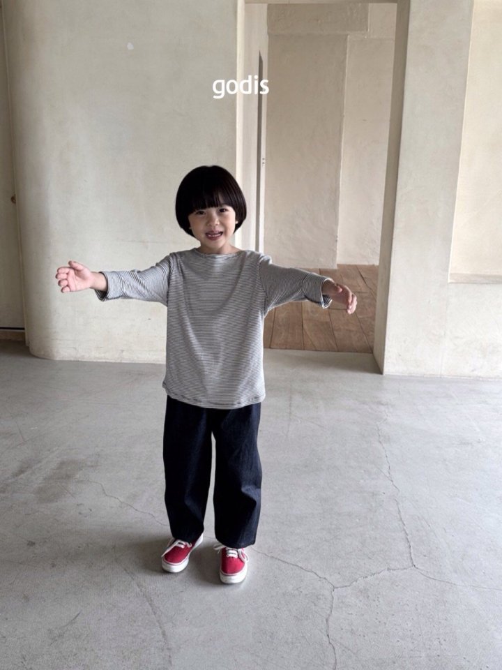 Godis - Korean Children Fashion - #childrensboutique - Lined Denim Pants - 11