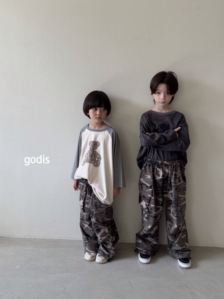 Godis - Korean Children Fashion - #discoveringself - Camo Cargo Pants - 7
