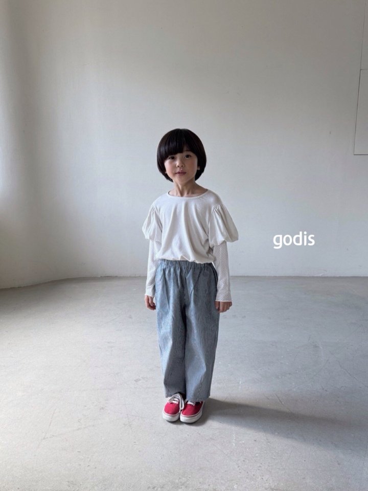 Godis - Korean Children Fashion - #discoveringself - Balloon Layered Tee - 2