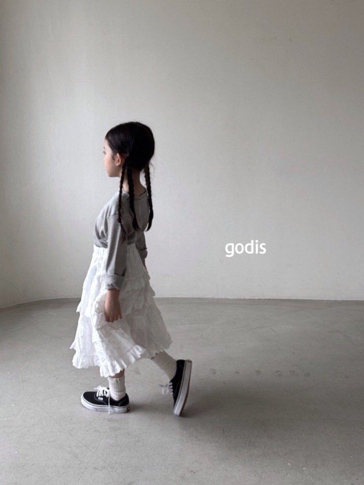 Godis - Korean Children Fashion - #fashionkids - Embroy Frill Skirt - 6