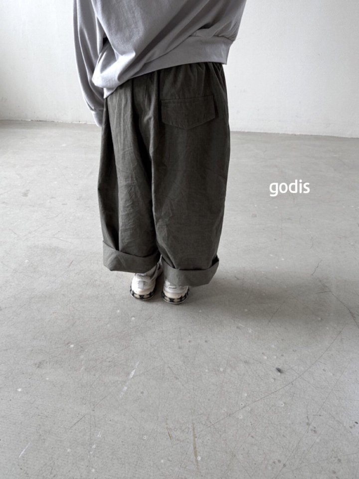 Godis - Korean Children Fashion - #kidsshorts - Two Tuck Wide Pants - 6