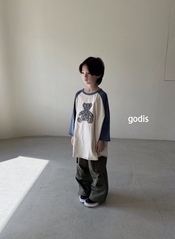 Godis - Korean Children Fashion - #kidsstore - Bare Long Raglan Tee - 11