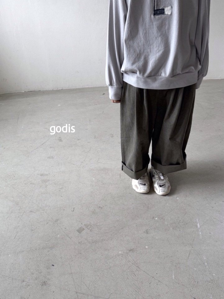 Godis - Korean Children Fashion - #kidsstore - Two Tuck Wide Pants - 7