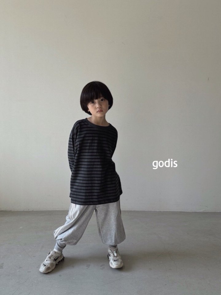 Godis - Korean Children Fashion - #littlefashionista - Pig Stripe Tee - 2