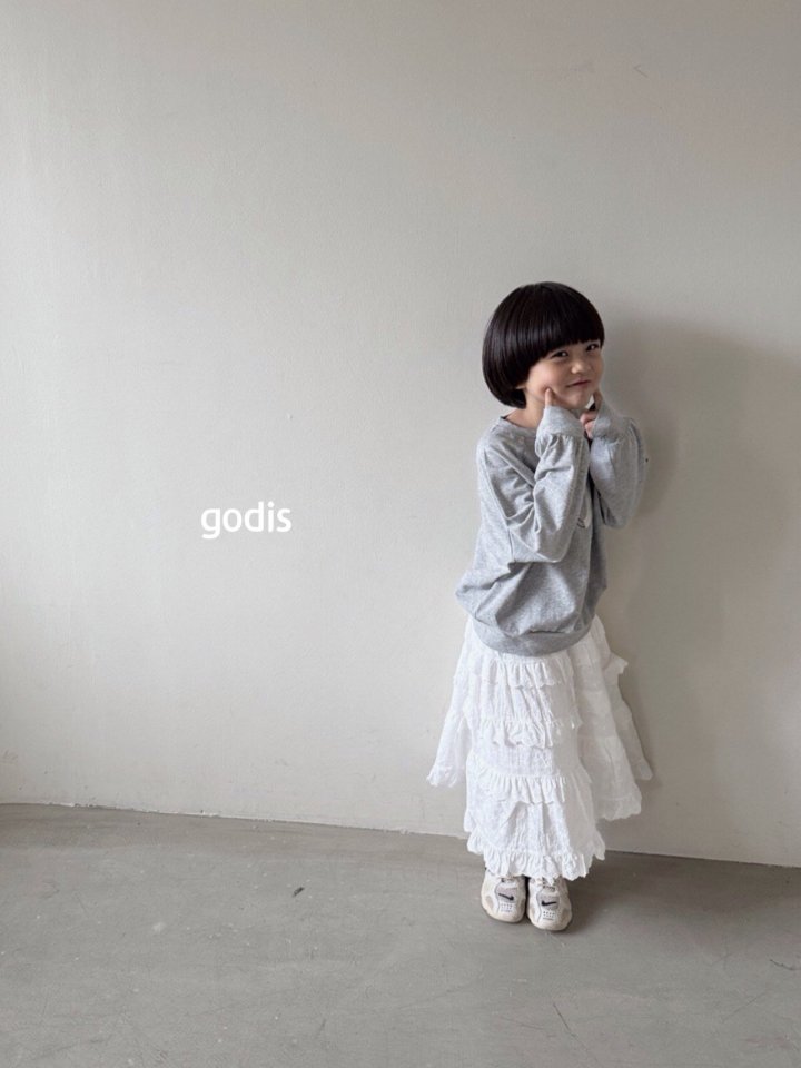 Godis - Korean Children Fashion - #littlefashionista - Embroy Frill Skirt - 11