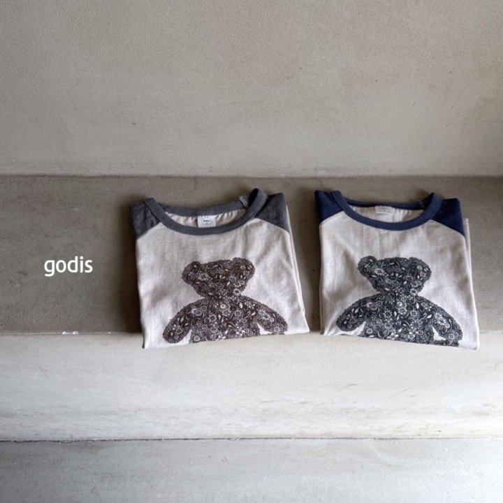 Godis - Korean Children Fashion - #prettylittlegirls - Bare Long Raglan Tee