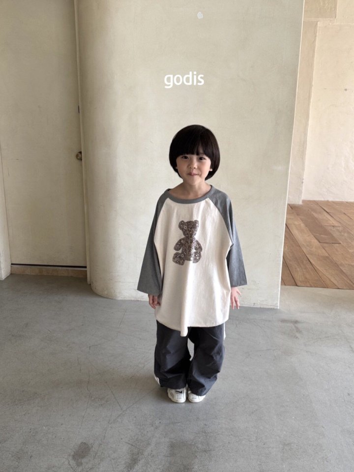 Godis - Korean Children Fashion - #toddlerclothing - Bare Long Raglan Tee - 4