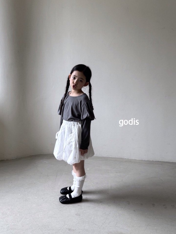 Godis - Korean Children Fashion - #todddlerfashion - Balloon Layered Tee - 12