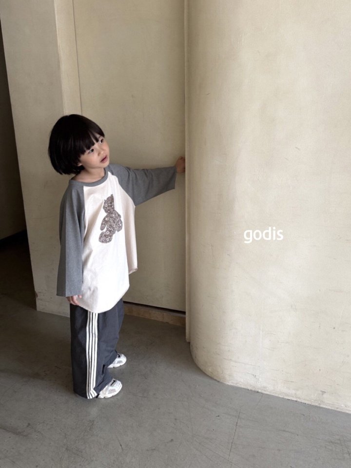 Godis - Korean Children Fashion - #toddlerclothing - Bare Long Raglan Tee - 3