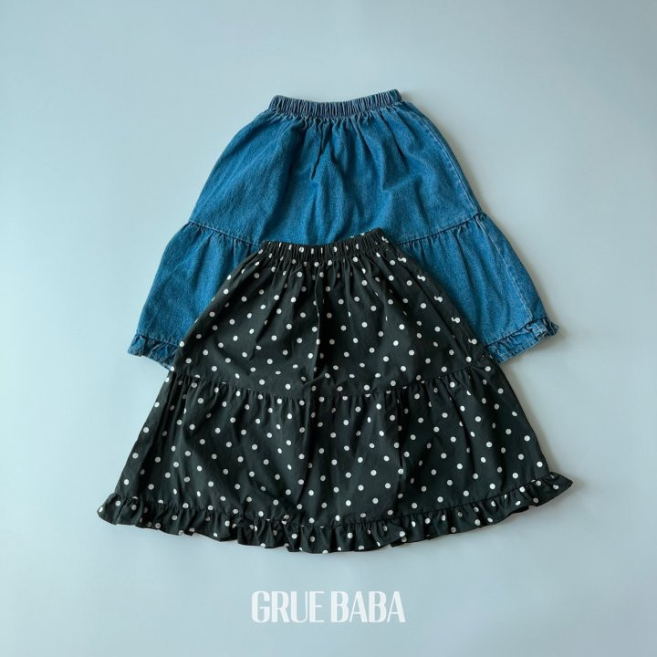 Grue Baba - Korean Children Fashion - #designkidswear - Double U Skirt