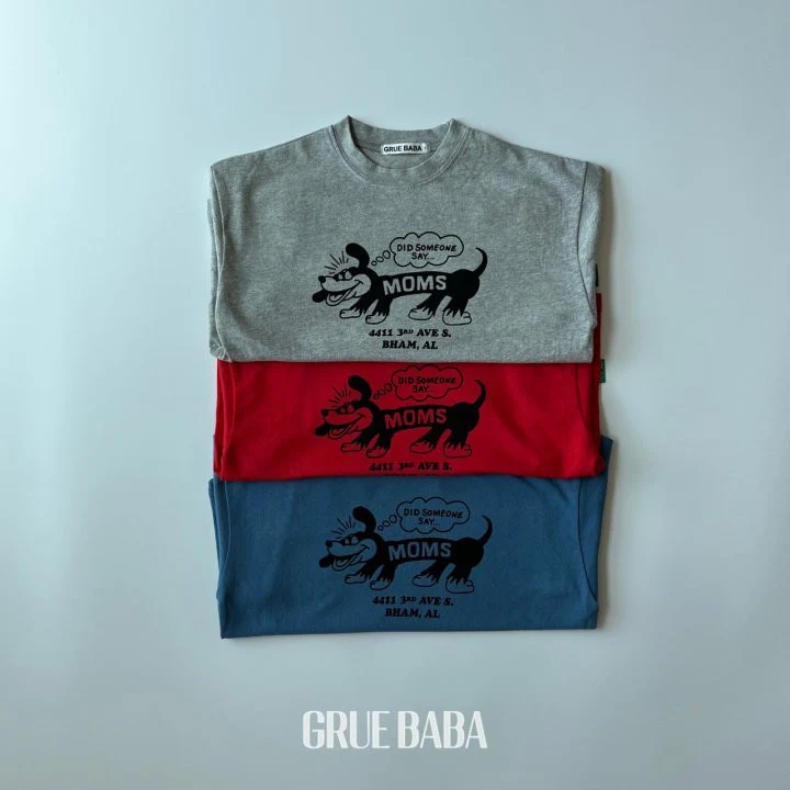 Grue Baba - Korean Children Fashion - #kidzfashiontrend - Dog Tee