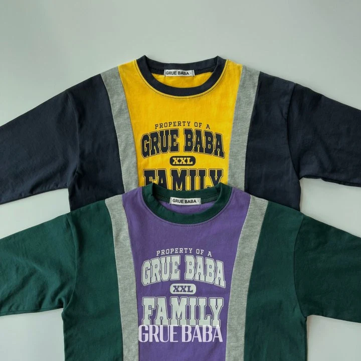 Grue Baba - Korean Children Fashion - #toddlerclothing - Family Tee