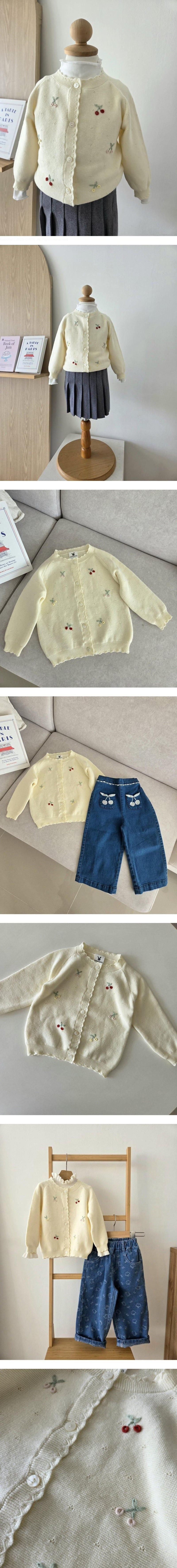 Mini Cherry Cardigan by Hanacoco for Child - view 1