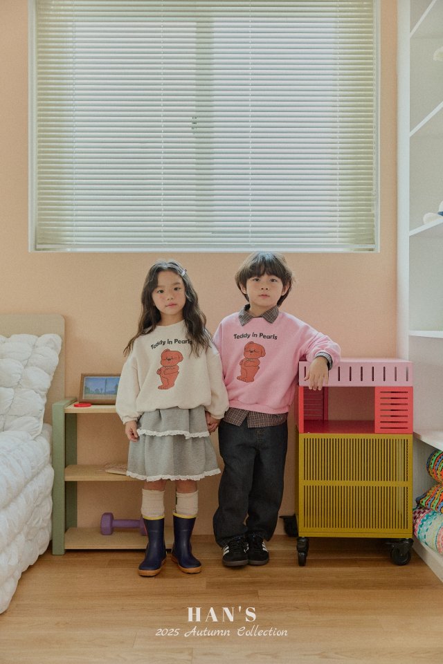 Han's - Korean Children Fashion - #Kfashion4kids - Necklace Bear Sweatshirt - 9