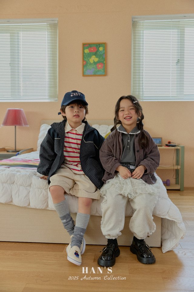 Han's - Korean Children Fashion - #childofig - Miles Stripe Collar Tee - 8