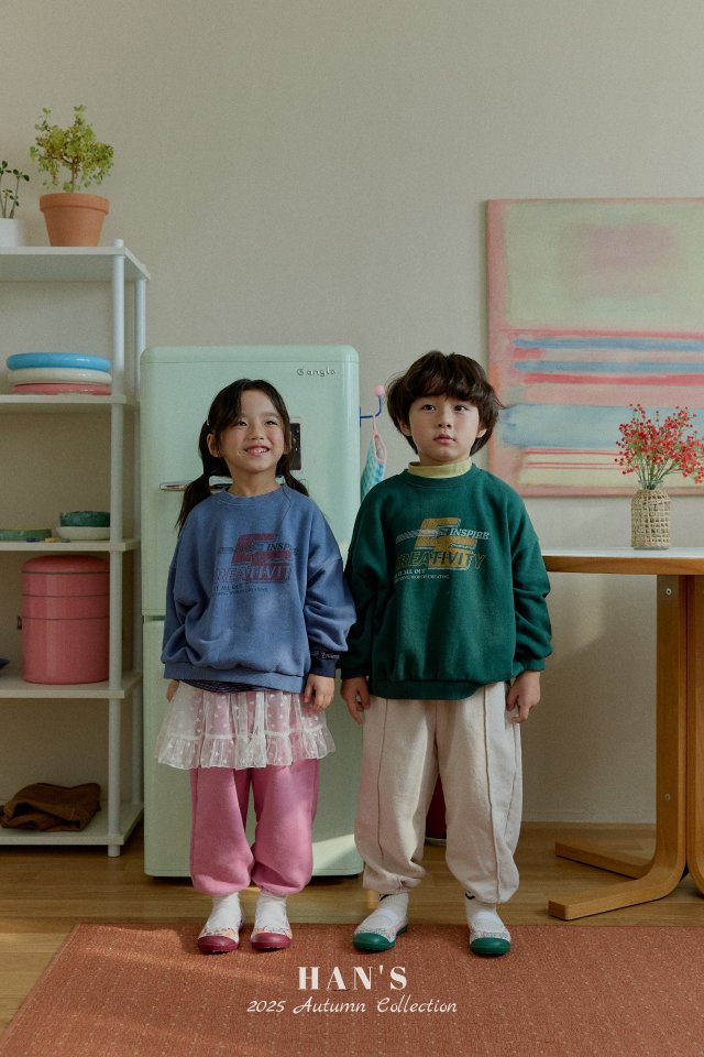 Han's - Korean Children Fashion - #childofig - Hello Embroidery Pants - 7